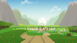 Size: 1920x1080 | Tagged: safe, artist:shiropoint, derpibooru import, ponyville, scenery, wallpaper