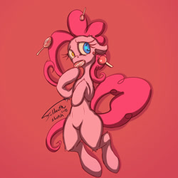 Size: 750x750 | Tagged: safe, artist:foldeath, pinkie pie, earth pony, pony, candy, food, happy tree friends, nutty, simple, sketch, solo