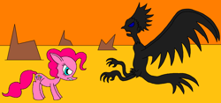 Size: 2150x1006 | Tagged: safe, artist:killerbug2357, pinkie pie, earth pony, pony, 1000 hours in ms paint, fight, ms paint