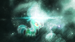 Size: 1920x1080 | Tagged: safe, artist:forgotten5p1rit, derpibooru import, lyra heartstrings, bubble, lens flare, magic, solo, vector, wallpaper