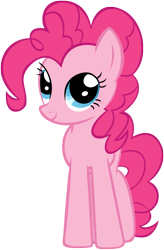 Size: 1253x1912 | Tagged: safe, artist:xxthehtfgodxx, derpibooru exclusive, pinkie pie, earth pony, pony, cute, diapinkes, simple background, solo, that cute clone, transparent background, vector