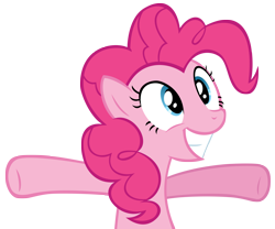 Size: 1936x1612 | Tagged: safe, artist:xxthehtfgodxx, derpibooru exclusive, pinkie pie, earth pony, pony, simple background, solo, transparent background, vector