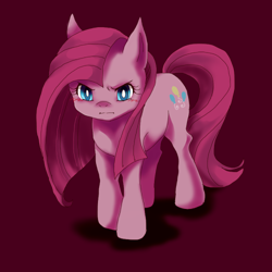 Size: 500x500 | Tagged: safe, artist:tsukuda, pinkie pie, earth pony, pony, pinkamena diane pie, pixiv, solo