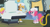 Size: 468x256 | Tagged: safe, screencap, cherry berry, doctor horse, doctor stable, pinkie pie, earth pony, firefly (insect), pony, pinkie pride, cupcake, food, hospital, rainbow cupcake, smirk, surgeon, surgery, x-ray, x-ray picture