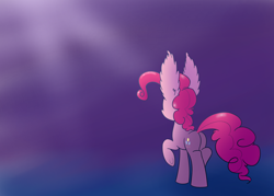 Size: 1400x1000 | Tagged: safe, artist:heir-of-rick, pinkie pie, earth pony, pony, ear fluff, impossibly large ears, plot, solo