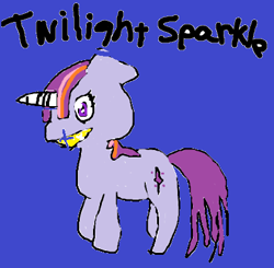Size: 412x404 | Tagged: safe, artist:texpac, derpibooru import, twilight sparkle, 1000 hours in ms paint, ms paint, obvious troll, op is a cuck, shitposting, solo, stylistic suck