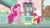 Size: 1280x720 | Tagged: safe, screencap, apple bloom, pinkie pie, earth pony, pony, call of the cutie, cupcake song, youtube link