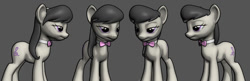 Size: 900x293 | Tagged: safe, artist:hashbro, octavia melody, earth pony, pony, 3d, cel shading, wip