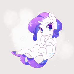 Size: 1500x1500 | Tagged: safe, artist:kkmrarar, rarity, pony, unicorn, blushing, cute, diamond, female, mare, raribetes, solo