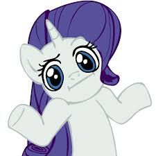 Size: 225x225 | Tagged: safe, rarity, pony, unicorn, looking at you, shrug, shrugpony, solo