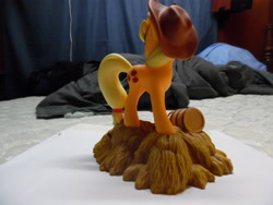 Size: 4608x3456 | Tagged: safe, artist:diamondselecttoys, applejack, figure, irl, merchandise, photo, piggy bank, solo