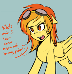 Size: 500x514 | Tagged: safe, artist:spittfireart, derpibooru import, spitfire, ask, solo, tumblr