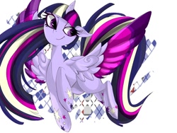 Size: 800x600 | Tagged: safe, artist:eel, derpibooru import, twilight sparkle, twilight sparkle (alicorn), alicorn, pony, female, mare, pixiv, rainbow power, solo