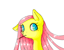 Size: 494x388 | Tagged: safe, artist:grandworlddestroy, fluttershy, pegasus, pony, cigarette, cigarette holder, simple background, smoking, solo