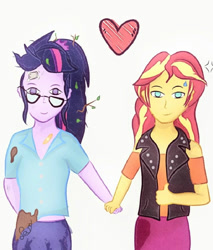 Size: 720x846 | Tagged: safe, artist:samyvillaly, sci-twi, sunset shimmer, twilight sparkle, human, equestria girls, female, hand, lesbian, scitwishimmer, shipping, sunsetsparkle