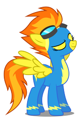 Size: 4000x6000 | Tagged: safe, artist:dashiesparkle, derpibooru import, spitfire, absurd resolution, simple background, solo, svg, transparent background, vector, wonderbolts uniform