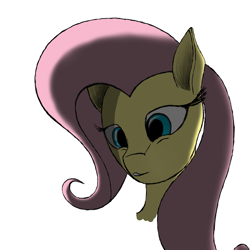 Size: 1701x1701 | Tagged: safe, artist:ritorical, fluttershy, pegasus, pony, bust, portrait, solo