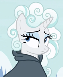 Size: 586x709 | Tagged: safe, screencap, rarity, pony, unicorn, it isn't the mane thing about you, cloud, cloud mane, cropped, female, mare, solo