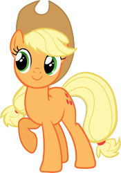 Size: 1973x2820 | Tagged: safe, applejack, earth pony, pony, castle creator, official, simple background, solo, transparent background, vector