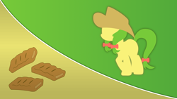 Size: 1920x1080 | Tagged: safe, artist:arctickiwi, artist:mateo-thefox, artist:rainbowplasma, derpibooru import, apple fritter, apple family member, cutie mark, minimalist, solo, vector, wallpaper