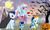 Size: 1200x720 | Tagged: safe, artist:mlplary6, derpibooru import, rainbow dash, soarin', oc, oc:blue skies, oc:speedy dash, pegasus, pony, undead, vampire, vampony, zombie, baby, baby pony, base used, family, female, frankenstein's monster, halloween, holiday, jack-o-lantern, male, nightmare night, offspring, parent:rainbow dash, parent:soarin', parents:soarindash, pumpkin, shipping, soarindash, straight, wonder woman