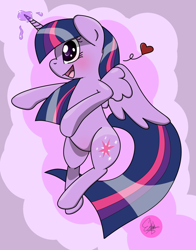 Size: 1024x1307 | Tagged: safe, artist:rapiddash189, derpibooru import, twilight sparkle, twilight sparkle (alicorn), alicorn, pony, female, heart, mare, solo