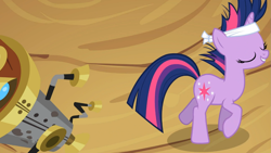 Size: 1365x768 | Tagged: safe, derpibooru import, screencap, twilight sparkle, it's about time, solo