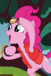 Size: 243x360 | Tagged: safe, screencap, pinkie pie, earth pony, pony, what about discord?, back to the future, clothes, costume, marty mcfly, outfit catalog, pinkie klein, pinkie mcpie, solo