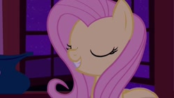 Size: 1280x720 | Tagged: safe, screencap, fluttershy, pegasus, pony, hush now quiet now, solo, youtube link