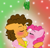 Size: 800x775 | Tagged: safe, artist:crazynutbob, cheese sandwich, pinkie pie, earth pony, pony, blushing, cheesepie, female, hearth's warming, kissing, male, mistletoe, shipping, straight