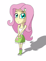 Size: 2448x3264 | Tagged: safe, artist:raricane, fluttershy, equestria girls, clothes, female, pink hair, solo, yellow skin