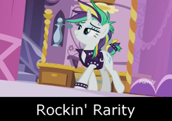 Size: 770x543 | Tagged: safe, artist:arima, rarity, pony, unicorn, it isn't the mane thing about you, alternate hairstyle, clothes, discovery family logo, female, jacket, leather jacket, mare, mohawk, raripunk, rockin' rarity, solo