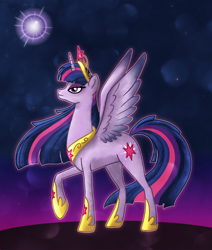 Size: 1000x1181 | Tagged: safe, artist:fimlie, derpibooru import, twilight sparkle, twilight sparkle (alicorn), alicorn, pony, female, mare, older, solo