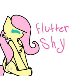 Size: 666x666 | Tagged: safe, artist:endythehypergamer, fluttershy, pegasus, pony, simple background, solo, transparent background, wingless