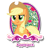 Size: 252x252 | Tagged: safe, applejack, earth pony, pony, applejack's hat, blonde, blonde mane, blonde tail, female, green eyes, mare, official, orange coat, solo