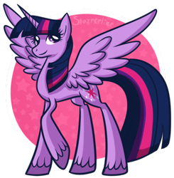 Size: 556x567 | Tagged: safe, artist:starrceline, derpibooru import, twilight sparkle, twilight sparkle (alicorn), alicorn, pony, female, mare, solo