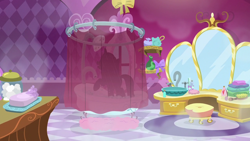 Size: 1280x720 | Tagged: safe, screencap, rarity, pony, unicorn, it isn't the mane thing about you, shower, silhouette