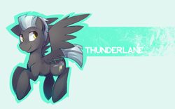 Size: 3000x1859 | Tagged: safe, artist:glacierponi, derpibooru import, thunderlane, solo, wallpaper