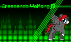 Size: 1280x768 | Tagged: safe, derpibooru import, oc, oc only, crescendo wolfang, solo, vector, wallpaper