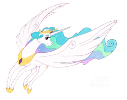 Size: 1900x1500 | Tagged: safe, artist:hengebellika, princess celestia, alicorn, pony, crown, female, jewelry, mare, peytral, regalia, simple background, solo, spread wings, transparent background, wings