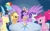 Size: 1280x800 | Tagged: safe, artist:lunararais, derpibooru import, applejack, fluttershy, pinkie pie, princess twilight 2.0, rainbow dash, rarity, twilight sparkle, twilight sparkle (alicorn), alicorn, earth pony, pegasus, pony, unicorn, the last problem, council of friendship, mane six, older, older applejack, older fluttershy, older mane six, older pinkie pie, older rainbow dash, older rarity, older twilight