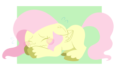 Size: 936x528 | Tagged: safe, artist:typhwosion, fluttershy, pegasus, pony, blushing, eyes closed, scared, simple background, solo, transparent background, unshorn fetlocks