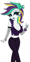 Size: 982x2005 | Tagged: safe, artist:cbear624, rarity, human, equestria girls, it isn't the mane thing about you, alternate hairstyle, beautiful, beautisexy, belly button, bellyring, big breasts, breasts, ear piercing, earring, female, humanized, jewelry, lipstick, looking at you, makeup, midriff, piercing, punk, raripunk, raritits, sexy, solo