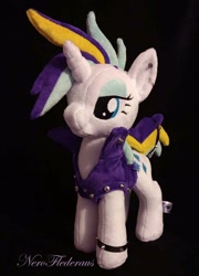 Size: 518x720 | Tagged: safe, rarity, it isn't the mane thing about you, alternate hairstyle, irl, photo, plushie, punk, raripunk, that was fast