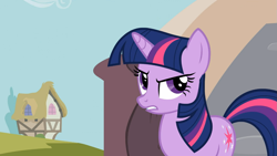 Size: 1365x768 | Tagged: safe, derpibooru import, screencap, twilight sparkle, it's about time, annoyed, solo