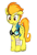 Size: 580x851 | Tagged: artist needed, source needed, safe, derpibooru import, spitfire, pegasus, pony, bandage, bandaid, clothes, female, floppy ears, goggles, injured, mare, simple background, solo, white background, wonderbolt trainee uniform