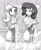 Size: 800x970 | Tagged: safe, artist:johnjoseco, fluttershy, rarity, human, bathrobe, clothes, duo, female, females only, grayscale, humanized, looking at each other, monochrome, robe, sauna, smiling, steam, towel