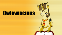 Size: 1920x1080 | Tagged: safe, artist:resonance, derpibooru import, owlowiscious, ponified, ponified pony pets, solo, species swap, wallpaper