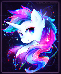 Size: 1774x2137 | Tagged: safe, artist:koveliana, rarity, pony, unicorn, it isn't the mane thing about you, alternate hairstyle, color porn, female, mare, punk, raripunk, short hair, solo