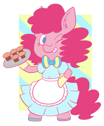 Size: 593x715 | Tagged: safe, artist:typhwosion, pinkie pie, earth pony, pony, clothes, simple background, solo, transparent background